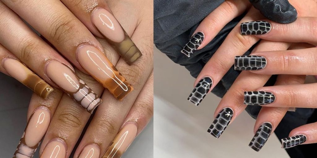effet crocodile ongle