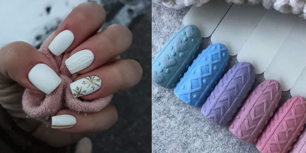 ongle effet pull