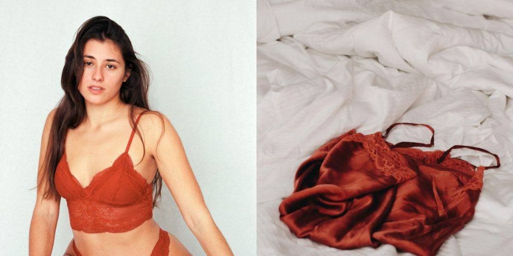 lingerie rouge femme